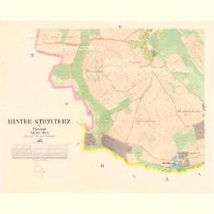 Hinter Strziterz - c9029-1-002 - Kaiserpflichtexemplar der Landkarten des stabilen Katasters