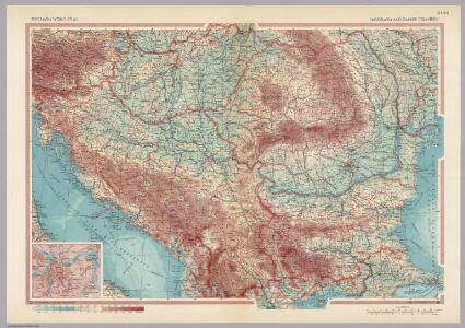 Yugoslavia and Danube Countries.  Pergamon World Atlas.