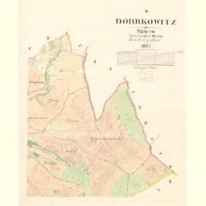 Dobrkowitz - m0464-1-002 - Kaiserpflichtexemplar der Landkarten des stabilen Katasters
