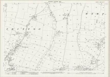 Norfolk XCVII.3 (includes: Hempnall; Morning Thorpe) - 25 Inch Map