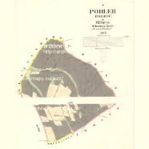 Pohler (Pohledy) - m2338-1-001 - Kaiserpflichtexemplar der Landkarten des stabilen Katasters