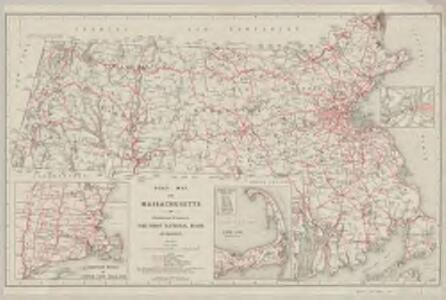 Road map of Massachusetts
