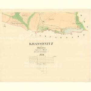 Krassonitz - m1350-1-006 - Kaiserpflichtexemplar der Landkarten des stabilen Katasters