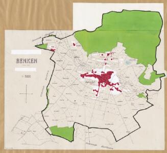 Benken: Definition der Siedlungen für die eidgenössische Volkszählung am 01.12.1960; Siedlungskarte Nr. 105