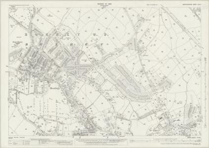 Hertfordshire XLIV.7 (includes: Bushey) - 25 Inch Map