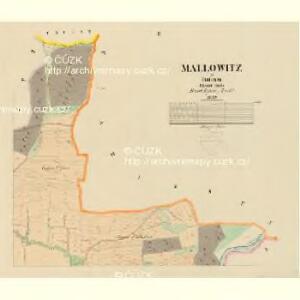 Mallowitz - c4441-1-002 - Kaiserpflichtexemplar der Landkarten des stabilen Katasters