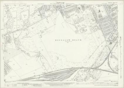 Middlesex XX.10 (includes: Feltham; Hanworth; Heston and Isleworth; Twickenham St Mary The Virgin) - 25 Inch Map