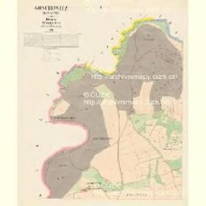 Goschowitz (Kossowic) - c3268-1-001 - Kaiserpflichtexemplar der Landkarten des stabilen Katasters