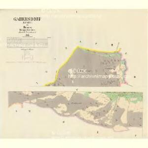 Gabersdorf (Luzec) - c3984-1-001 - Kaiserpflichtexemplar der Landkarten des stabilen Katasters