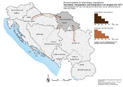 Vojvodina: Immigration und Emigration von Ungarn bis 1971