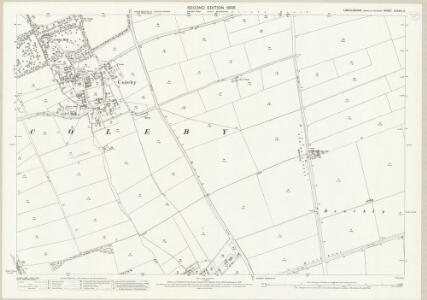 Lincolnshire LXXXVI.3 (includes: Boothby Graffoe; Coleby; Navenby) - 25 Inch Map
