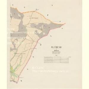 Slemeno - c7036-1-002 - Kaiserpflichtexemplar der Landkarten des stabilen Katasters