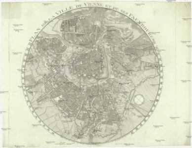 Plan de la ville de Vienne et de ses fauxbourgs