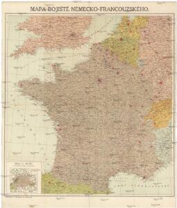 Mapa bojiště německo-francouzského