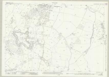Gloucestershire XXVI.13 (includes: Badgeworth; Brockworth; Churchdown; Hucclecote) - 25 Inch Map