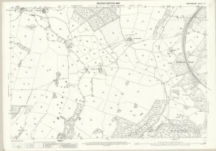 Staffordshire XI.13 (includes: Audley Rural; Betley; Madeley) - 25 Inch Map