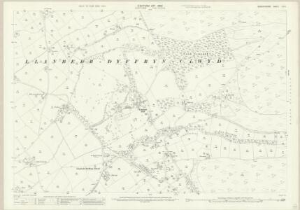 Denbighshire XIX.4 (includes: Llanbedr) - 25 Inch Map