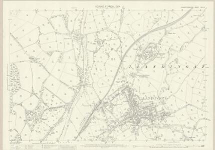 Carmarthenshire XVIII.13 (includes: Llandingad Within; Llandingad Without) - 25 Inch Map