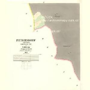 Petersdorf - m2269-1-004 - Kaiserpflichtexemplar der Landkarten des stabilen Katasters