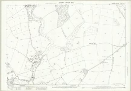 Gloucestershire XXI.14 (includes: Guiting Power; Naunton; Temple Guiting) - 25 Inch Map