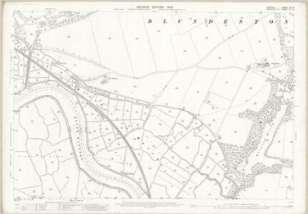 Norfolk XC.14 (includes: Blundeston; Burgh St Peter; Flixton; Somerleyton) - 25 Inch Map