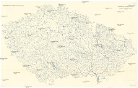 Gewässerkarte der Sudetenländer 1:750.000
