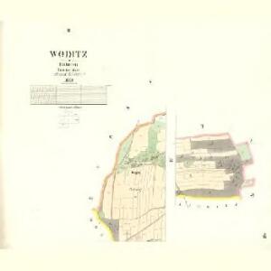 Woditz - c8717-1-002 - Kaiserpflichtexemplar der Landkarten des stabilen Katasters