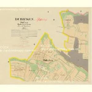 Dubicken - c1596-1-001 - Kaiserpflichtexemplar der Landkarten des stabilen Katasters