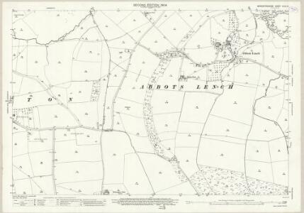 Worcestershire XXXV.14 (includes: Abberton; Bishampton; Church Lench) - 25 Inch Map