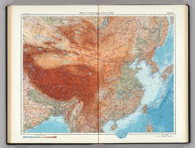 108-109.  China, Mongolia, Korea.  The World Atlas.
