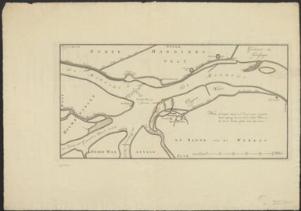 [Map of the river Merwede near Hardinxveld]