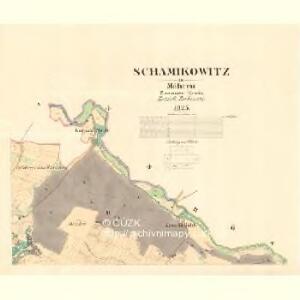 Schamikowitz - m3015-1-002 - Kaiserpflichtexemplar der Landkarten des stabilen Katasters