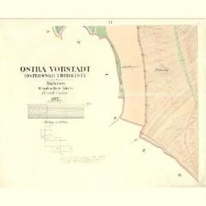 Ostra Vorstadt (Ostrowse Předmwstj) - m2196-1-005 - Kaiserpflichtexemplar der Landkarten des stabilen Katasters