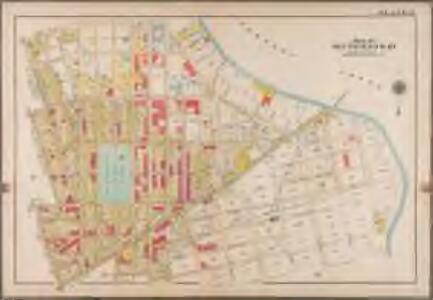 Plate 13: [Bounded by Calyer Street, Front Street (Newtown Creek), Bridgewater Street, Meeker Avenue, Gardiner Avenue, Townsend Street, Scott Avenue, Division Place, Gardiner Avenue, Amos Street, Morgan Avenue, Division Place, Kingsland Avenue, Herbert Street, N. Henry Street, Meeker Avenue, Graham Avenue, Driggs Street, Newell Street, Norman Avenue and Diamond Street.]; Atlas of the borough of Brooklyn, city of New York: from actual surveys and official plans by George W. and Walter S. Bromley.