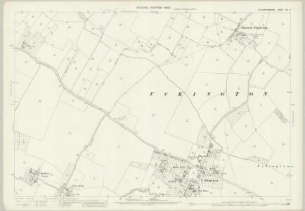 Gloucestershire XIX.14 (includes: Boddington; Elmstone Hardwicke; Uckington) - 25 Inch Map