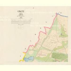 Udwitz - c5601-1-001 - Kaiserpflichtexemplar der Landkarten des stabilen Katasters