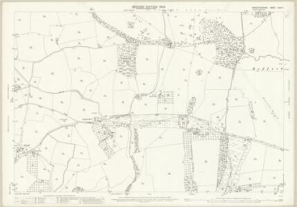 Worcestershire XLVIII.1 (includes: Croome Dabitot; Defford; Earls Croome; Hill Croome; Severn Stoke) - 25 Inch Map