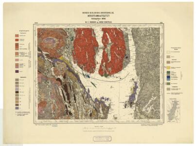Geologiske kart 70: Norges geologiske undersøkelse. Kristianiafeltet-Moss