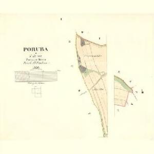 Poruba - m2379-1-001 - Kaiserpflichtexemplar der Landkarten des stabilen Katasters