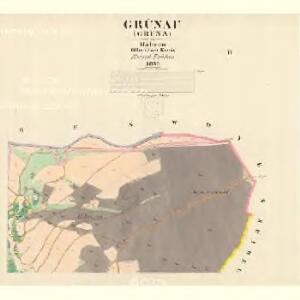 Grünau (Gruna) - m0648-1-002 - Kaiserpflichtexemplar der Landkarten des stabilen Katasters