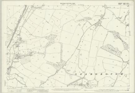 Somerset XCII.8 (includes: Broadwindsor; Misterton; Seaborough; Wayford; West Crewkerne) - 25 Inch Map