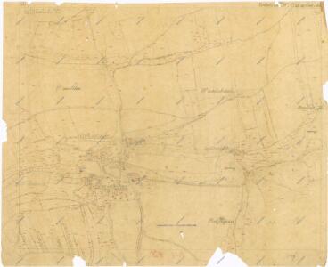 Kopie katastrální mapy obce Srbeč roku 1841, list III 1