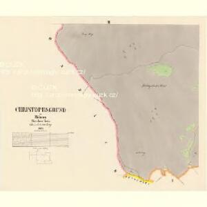 Christophsgrund - c3601-2-003 - Kaiserpflichtexemplar der Landkarten des stabilen Katasters