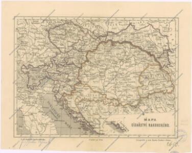 Mapa císařství Rakouského