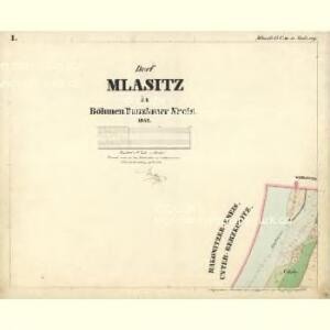 Mlasitz - c4752-1-001 - Kaiserpflichtexemplar der Landkarten des stabilen Katasters