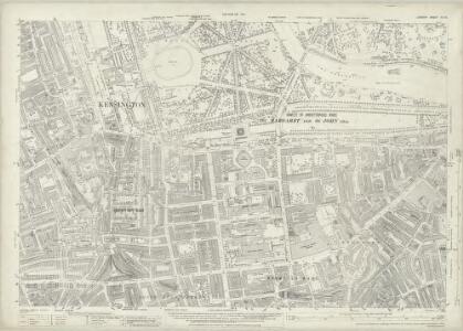 London (1915- Numbered sheets) IV.16 (includes: City Of Westminster; Kensington; Paddington) - 25 Inch Map