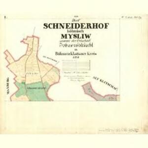 Schneiderhof - c4918-1-001 - Kaiserpflichtexemplar der Landkarten des stabilen Katasters
