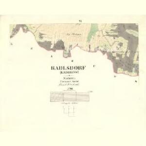 Radlsdorf (Radikov) - m2506-1-005 - Kaiserpflichtexemplar der Landkarten des stabilen Katasters