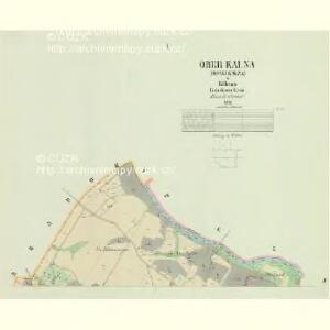 Ober Kalna (Hornj Kalna) - c2063-1-001 - Kaiserpflichtexemplar der Landkarten des stabilen Katasters