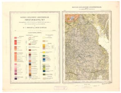 Geologisk kart 59: Den geologiske Undersøgelse, Kristianiafeltet-Fet